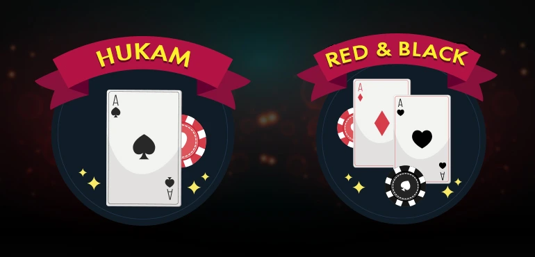 Teen Patti Master card Variation - Hukam and Red & Black