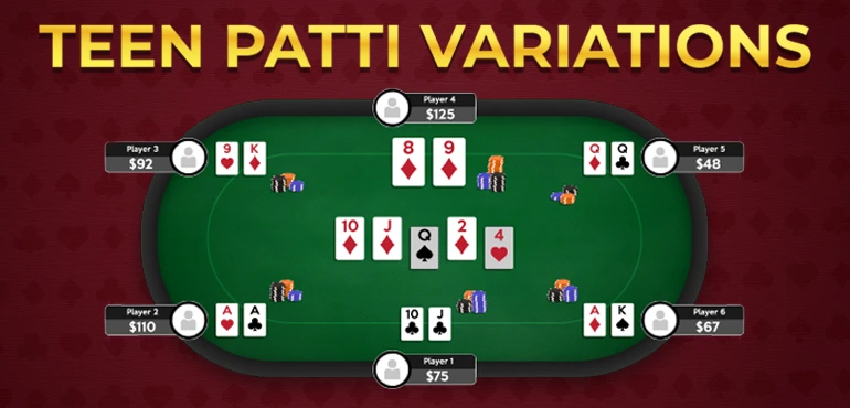 50+ Popular Teen Patti Variations in Jokers, Hand Rankings & Gameplay