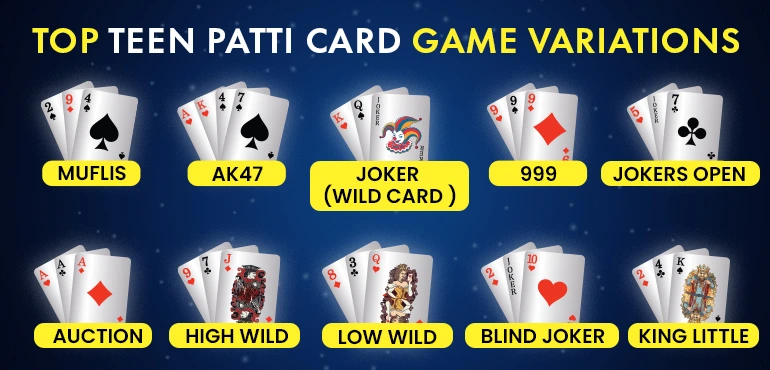 Teen Patti Master - Teen Patti Card Variations